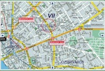 Erzsébetváros térképe