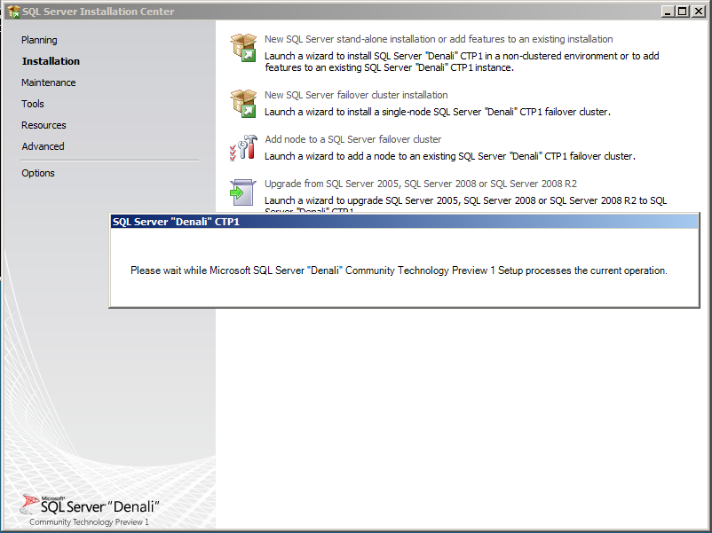BI Future Blog SQL Server version 11 CTP1 version is here (Denali)