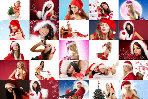 25 fotografías de chicas muy navideñas (mujeres hermosas)