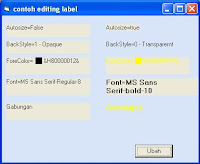 Optimalisasi penggunaan Label pada Visual Basic 6.0 (VB 6) - vb - 'jadul'