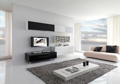Site Blogspot  White Furniture on Design  Modern Black And White Living Room Furniture From Giessegi