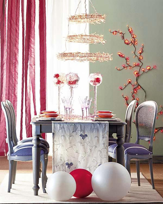 Office Minimalist: Beautiful Christmas Table Decorating Ideas