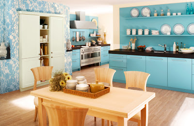 Blue Kitchen Ideas on Blue Color Kitchen Interior Design Ideas