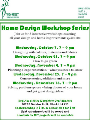 Flyer: 2009 Wo-Built wobuilt Home Design Workshop Wise Daughters West Toronto Junction