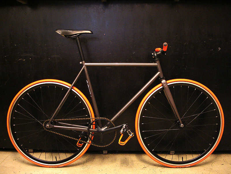 orange bike paint