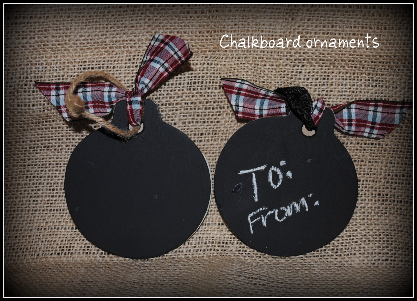 Simply Cute Creations Chalkboard Tag Ornaments