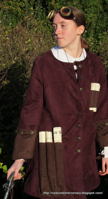 The Costume Mercenary: Commission: Reversible Clockpunk Frock Coat