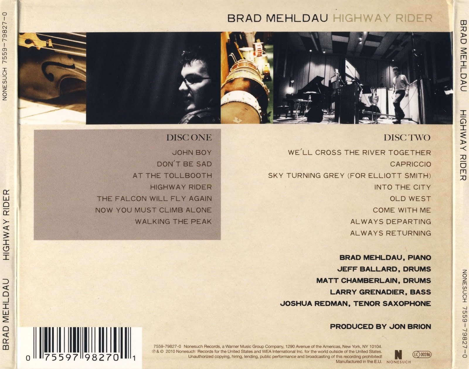 jazz GRITA! Brad Mehldau Highway Rider (2010)