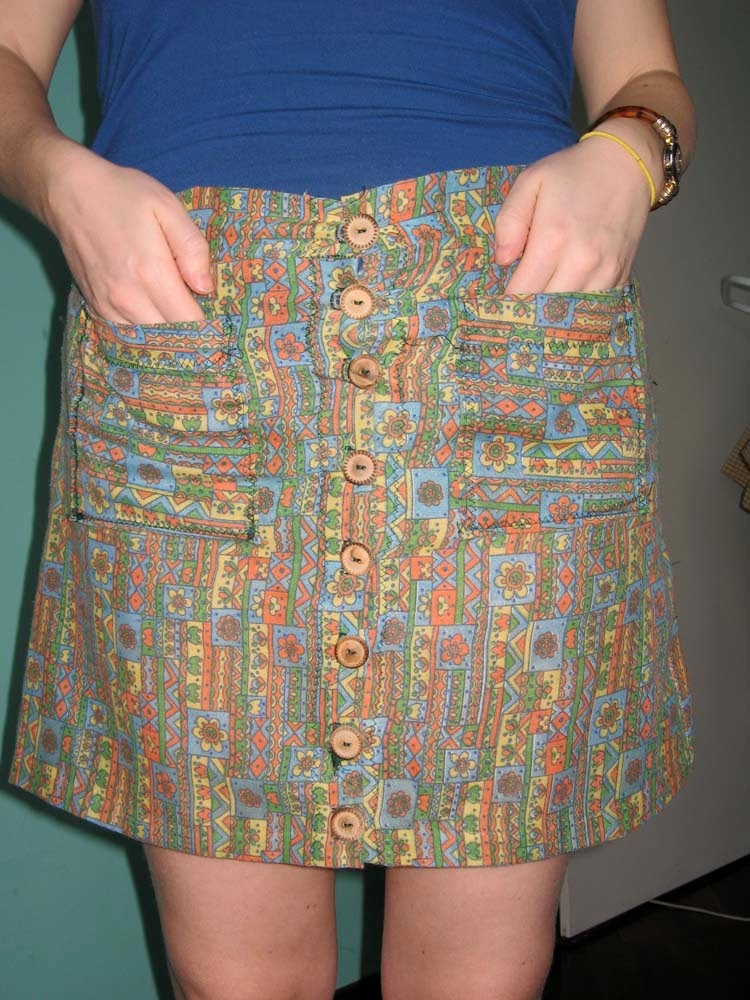 travel pattern skirt