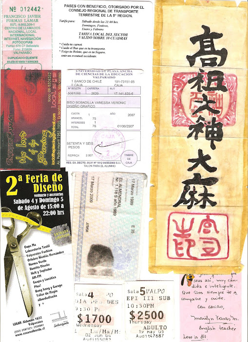 objetos con  tipografia de mi bolsillo