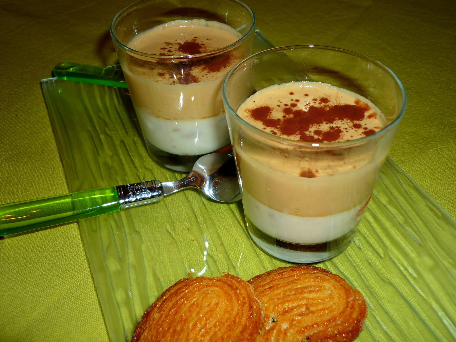METS DELICE: Crème café sur panacotta au nougat ( 3 pp)