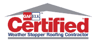 GAF/ELK Certified Weather Stopper Roofing Contractor