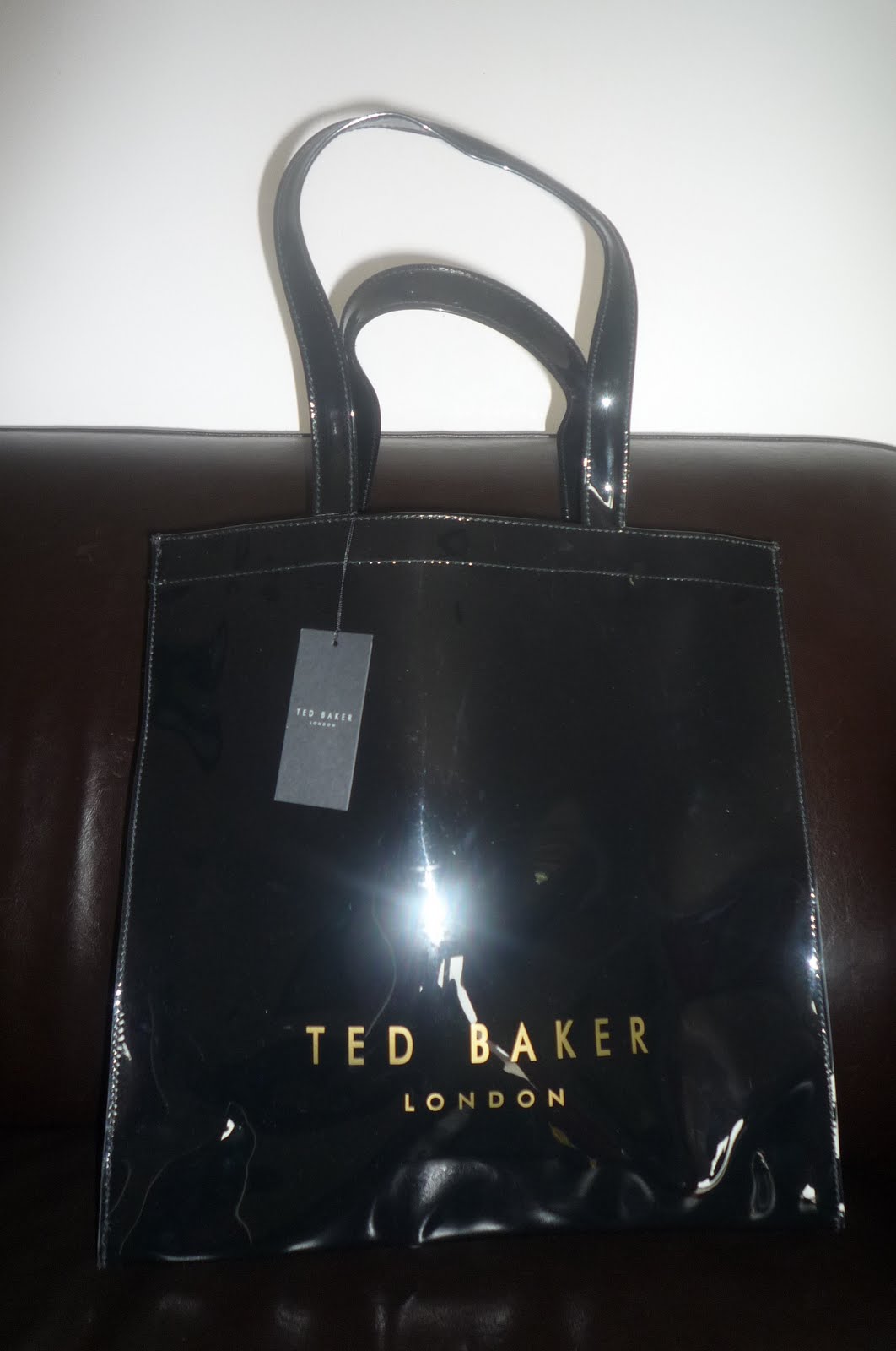Busybeeroom Welcomes You: LARGE TED VINYL ICONIC SHOPPER BY TED BAKER