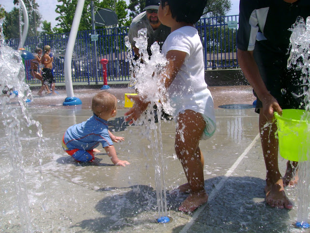 Splash Pad at Sigler Park, Westminster, CA 