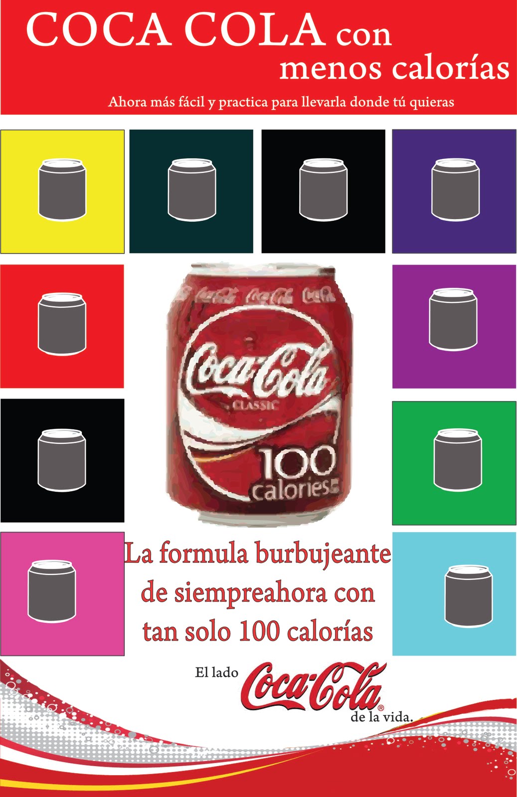 Producción Publicitaria Afiche de Lanzamiento Coca Cola