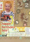 The area in the top right was created using a Prima crisscross background . (happy birthday boy)