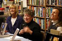 Flanked by fellow Adventurers Shannon Baker and Janet Fogg