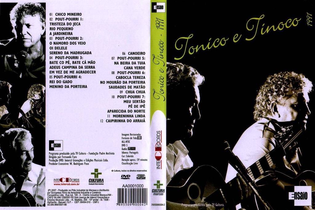 ESTANTE DO SOM TONICO E TINOCO Programa Ensaio