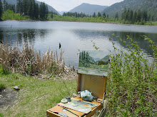 Oil Painting at Blue Lake
