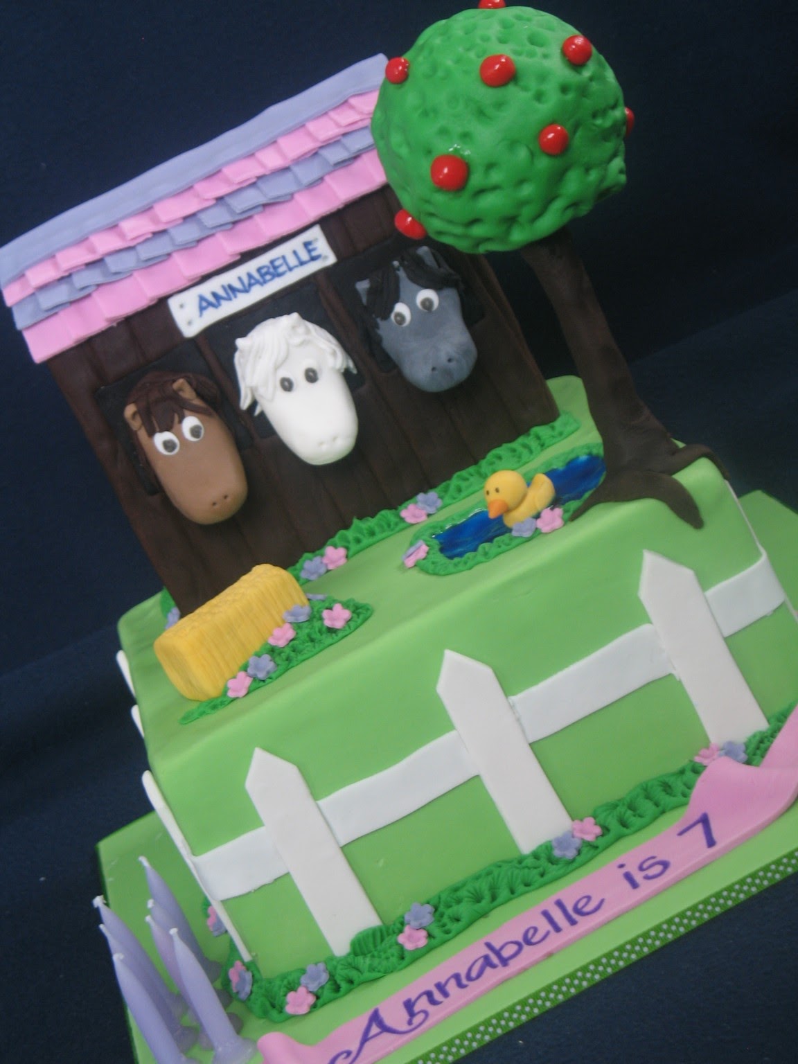 Blissfully Sweet A Horse Stable Cake for a Horse Loving Gal!