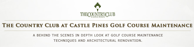 The Country Club at Castle Pines Golf Course Maintenance