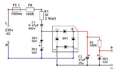50vac To 12vdc Circuit Diagram