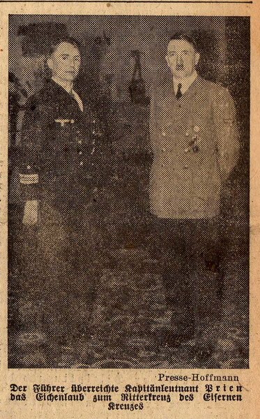 ..Desde mi Trinchera... Günther Prien condecorado