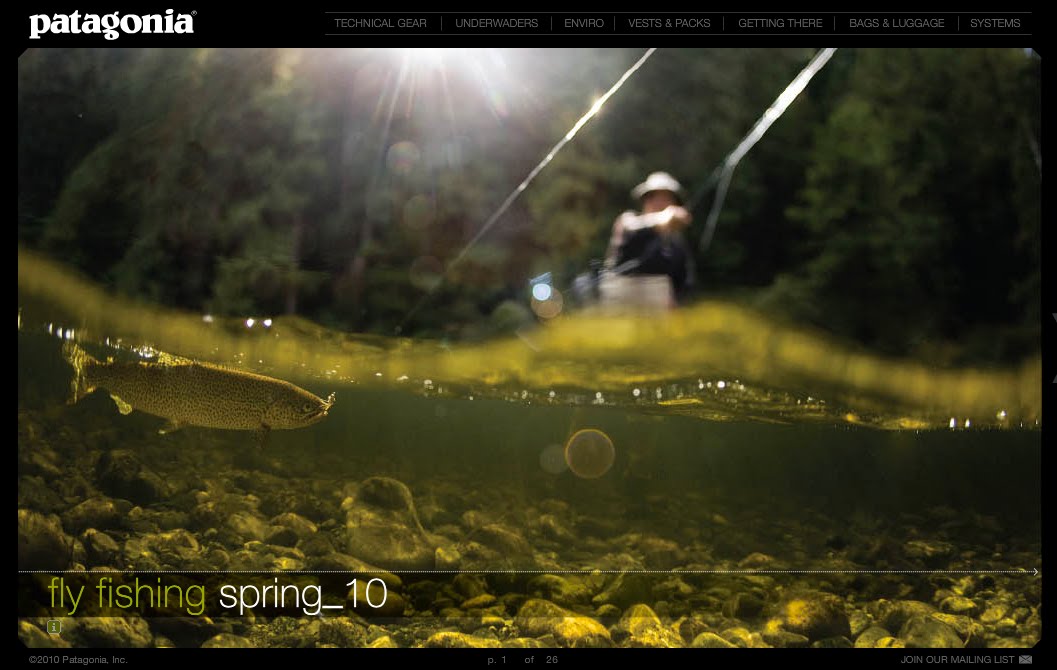 Pool 32 Mag Patagonia Fly Fishing and Surf ecatalog.
