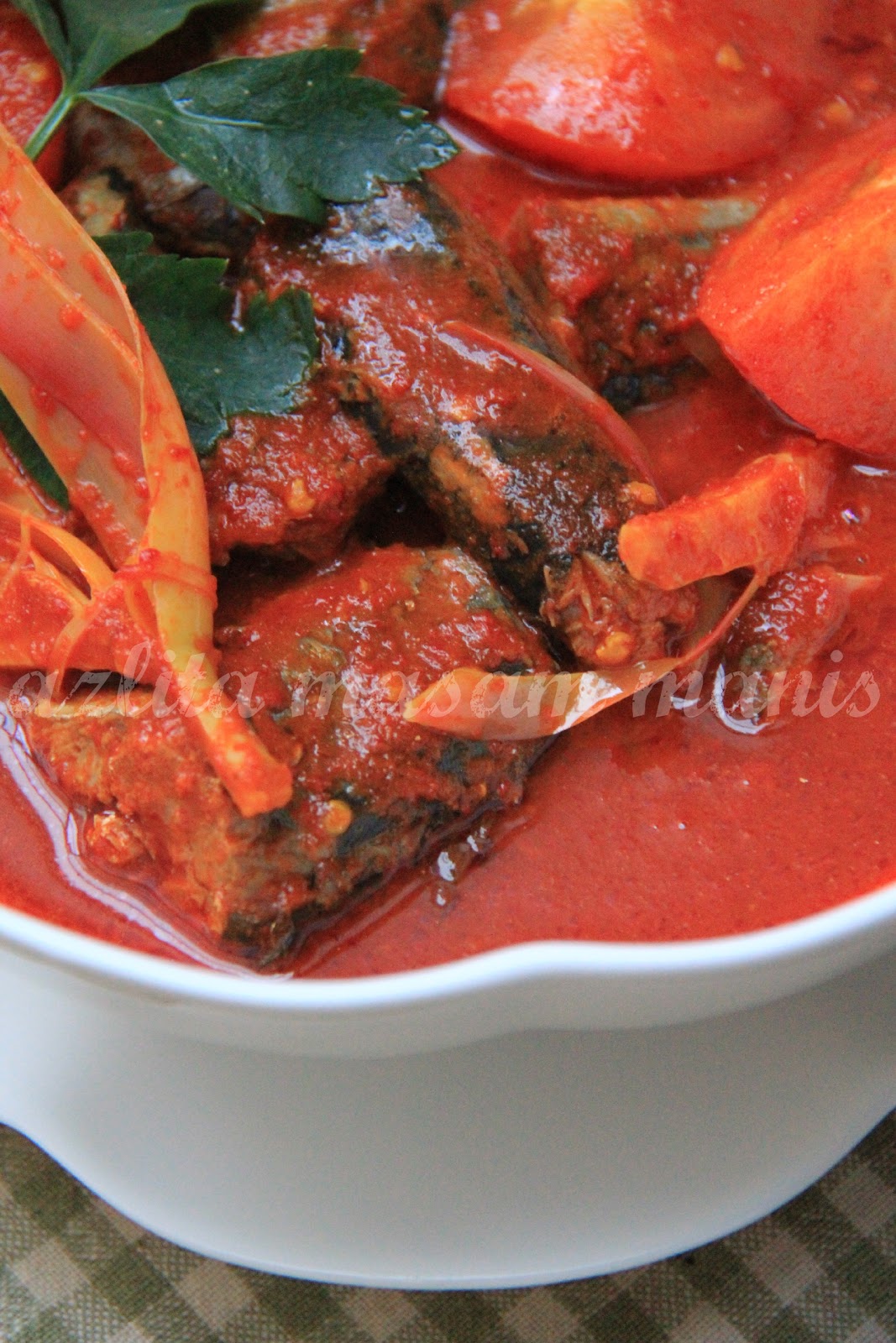 Sardin Masak Asam Pedas Bunga Kantan Masam Manis