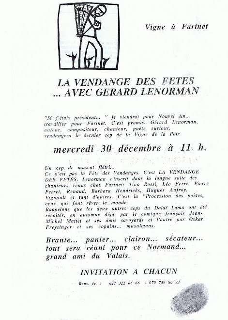 Gérard Lenorman à Saillon ce mercredi 29 décembre 2009