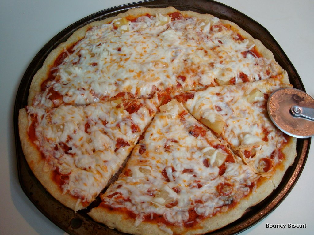 bread Baking Experiment Semolina crust pizza