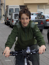 mi hijo sergio y su bici nueva