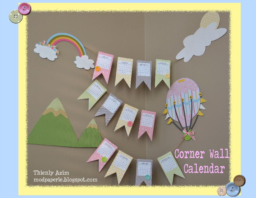 mod paperie Corner Wall Calendar.
