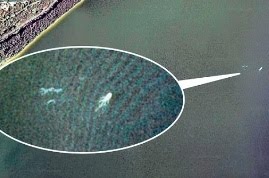 Monstro lago Ness no Google earth ?