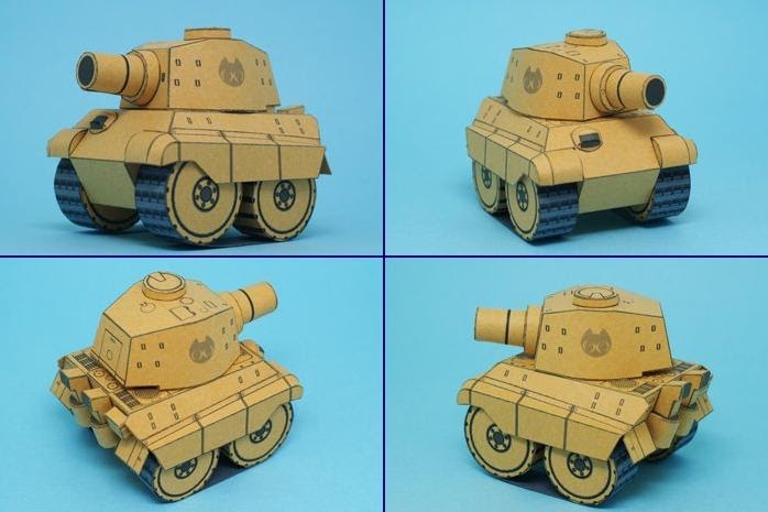 SD Tiger King Heavy Tank Papercraft | Papercraft Paradise | PaperCrafts