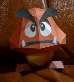 N64 Goomba Papercraft | Papercraft Paradise | PaperCrafts | Paper ...