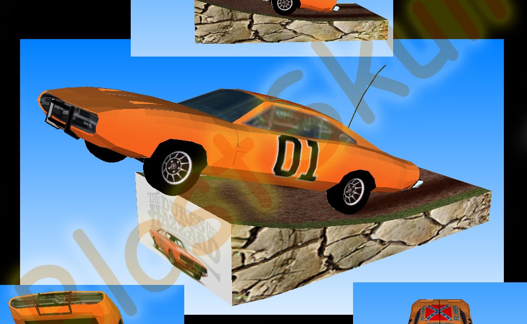 Papercraft Paradise | PaperCrafts | Paper Models | Card Models: The Dukes  of Hazard Papercraft: The General Lee
