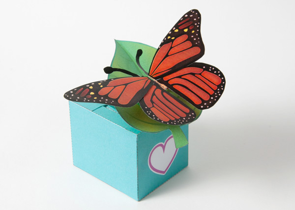 Valentines Butterfly Papercraft Papercraft Paradise Papercrafts