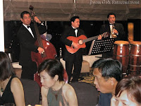 Wedding Singers & Live Band performing during the dinner
