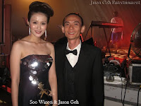 Beauty Queen turned singer Soo Wincci with Jason Geh at the backstage