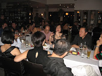 Guests having dinner