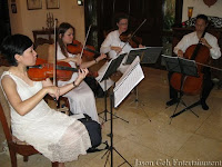 String Quartet performing LIVE during the exclusive performance
