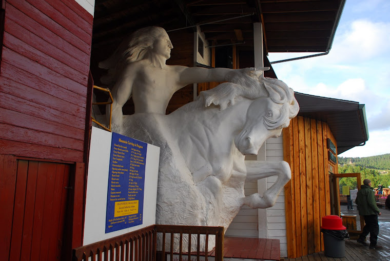 Model of Crazy Horse (What it will look like when finished.