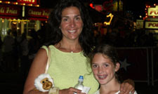 Christine O'Connor and her daughter at the 2007 Mount Olive Carnival