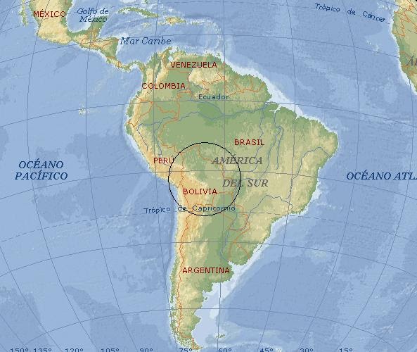 VIAJES A BOLIVIA Acerca de Bolivia y su ubicación en el globo terráqueo