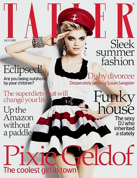 Tatler cover girl Pixie Geldof