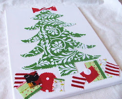 canvas christmas tree easy fabric craft decoration crafts trees holiday diy xmas canvases holidays super oh project podge projects idea
