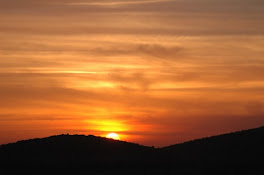 sunset from tzfat