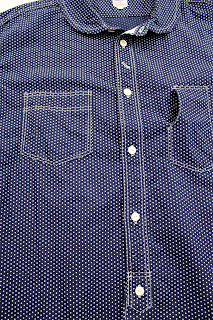 vintage workwear: WORKERS K & T H Co Round Collar Wabash Shirt