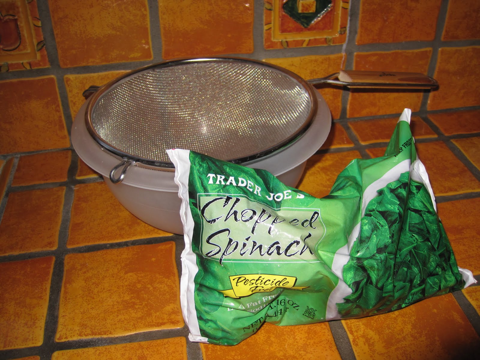 diet schmiet!: Thawing & Draining Frozen Spinach